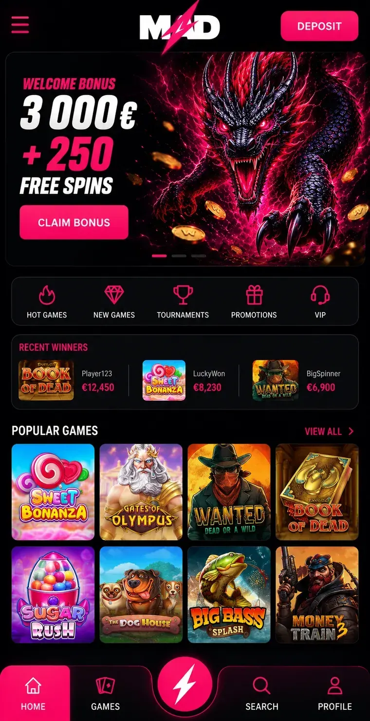 MAD Casino mobile